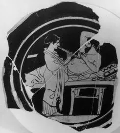 CUP, STEMLESS, FRAGMENT (ATHENIAN, RED-FIGURE)