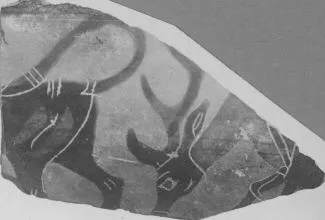 LEKANIS, FRAGMENT (ATHENIAN, BLACK-FIGURE)