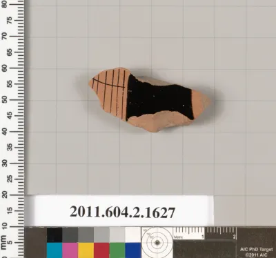 Terracotta fragment of a skyphos (deep drinking cup)