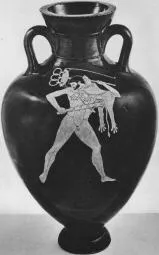 AMPHORA, PANATHENAIC SHAPE (ATHENIAN, RED-FIGURE)