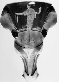 FIGURE VASE (ATHENIAN, RED-FIGURE)