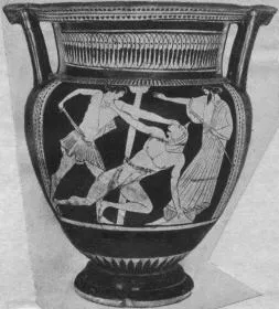 KRATER, COLUMN (ATHENIAN, RED-FIGURE)