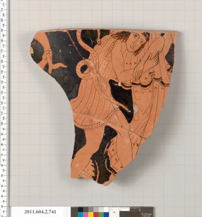 Terracotta fragment of a calyx-krater (bowl for mixing wine and water)