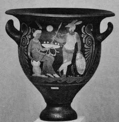 KRATER, BELL (SOUTH ITALIAN, CAMPANIAN, RED-FIGURE)
