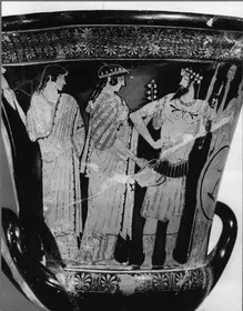 KRATER, CALYX (ATHENIAN, RED-FIGURE)