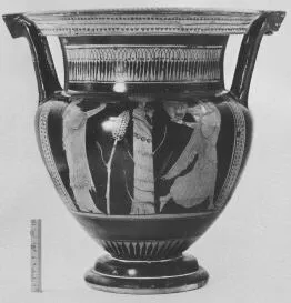 KRATER, COLUMN (ATHENIAN, RED-FIGURE)