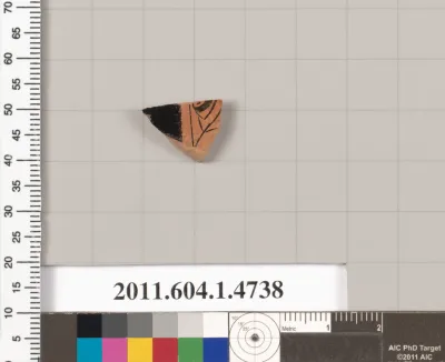 Terracotta fragment of a kylix (drinking cup)