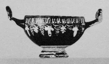 SKYPHOS (SOUTH ITALIAN, APULIAN, BLACK GLAZE)
