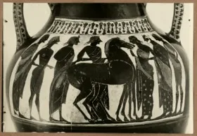 AMPHORA, BELLY, TYPE A (ATHENIAN, BLACK-FIGURE)