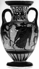 AMPHORA, NECK (ATHENIAN, BLACK-FIGURE)