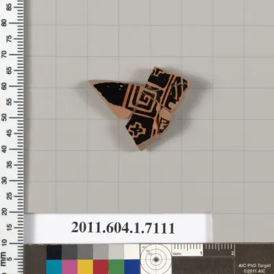 Terracotta fragment of a kylix (drinking cup)