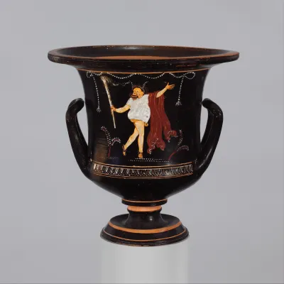 Terracotta calyx-krater (mixing bowl)