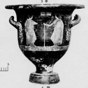 KRATER, BELL (SOUTH ITALIAN, APULIAN, RED-FIGURE)