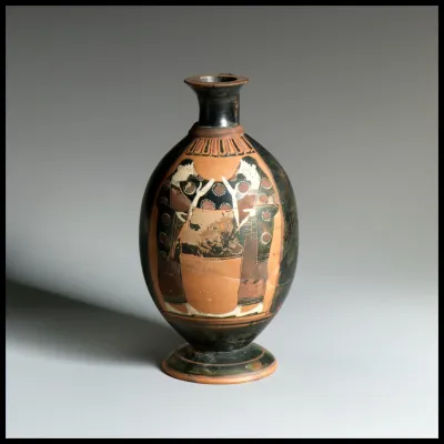 Terracotta lekythos (oil flask)