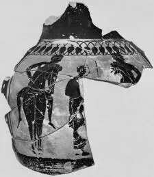 AMPHORA, BELLY, FRAGMENT (ATHENIAN, BLACK-FIGURE)