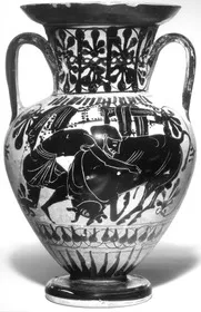 AMPHORA, NECK (ATHENIAN, BLACK-FIGURE)