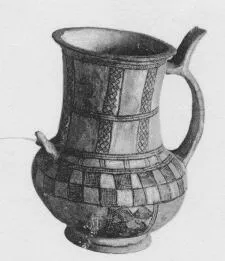 TANKARD (CYPRIOT, BRONZE AGE, WHITE SLIP WARE)