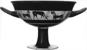 CUP, LITTLE MASTER BAND (ATHENIAN, BLACK-FIGURE)