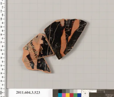 Terracotta fragment of a column-krater (bowl for mixing wine and water)