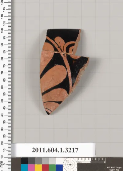 Terracotta fragment of a kylix (drinking cup)