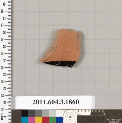 Terracotta fragment of a kylix: Lip cup (drinking cup)