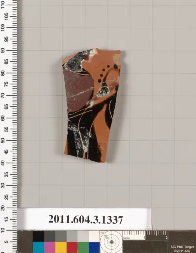 Terracotta fragment of a skyphos (deep drinking cup)