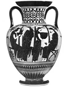 AMPHORA, NECK (ATHENIAN, BLACK-FIGURE)