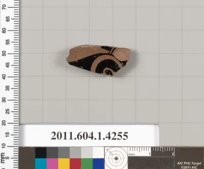 Terracotta fragment of a kylix (drinking cup)