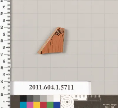 Terracotta fragment of a kylix (drinking cup)