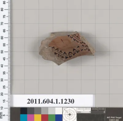 Terracotta fragment of a kylix (drinking cup)