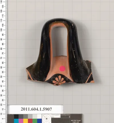 Terracotta fragment of a kylix (drinking cup)