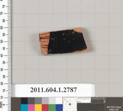 Terracotta fragment of a kylix (drinking cup)