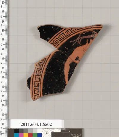 Terracotta fragment of a kylix (drinking cup)