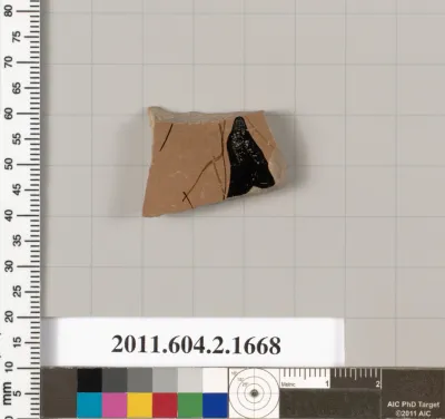 Terracotta fragment of a skyphos (deep drinking cup)