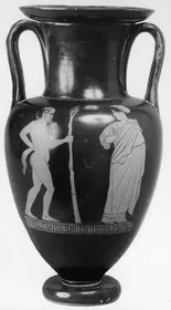 AMPHORA, NECK (ATHENIAN, RED-FIGURE)