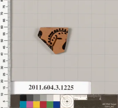 Terracotta rim fragment of a kyathos (cup-shaped ladle)