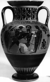 AMPHORA, NECK (ATHENIAN, BLACK-FIGURE)