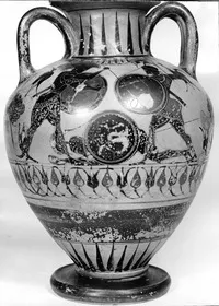 AMPHORA, NECK (ATHENIAN, BLACK-FIGURE)