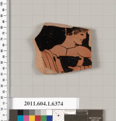 Terracotta fragment of a kylix (drinking cup)