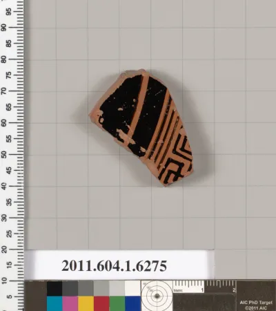 Terracotta fragment of a kylix (drinking cup)