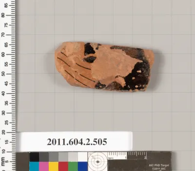 Terracotta fragment of a column-krater (bowl for mixing wine and water)