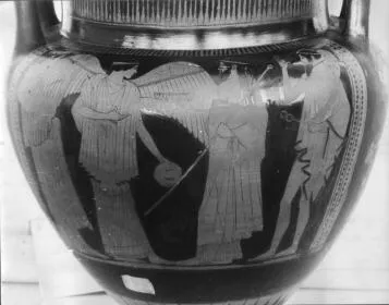 KRATER, COLUMN (ATHENIAN, RED-FIGURE)