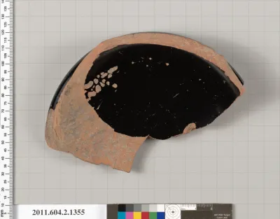Terracotta fragment of a skyphos (deep drinking cup)