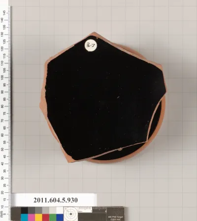 Terracotta fragment of a kylix (drinking cup)