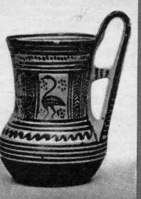 TANKARD (ATHENIAN GEOMETRIC, OUTLINE)