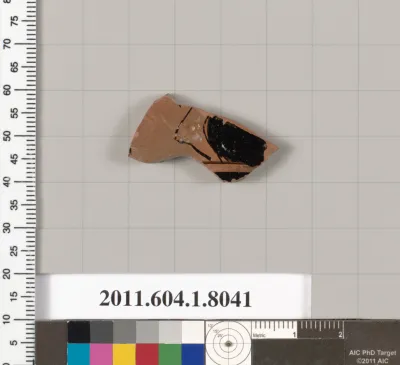 Terracotta fragment of a kylix (drinking cup)