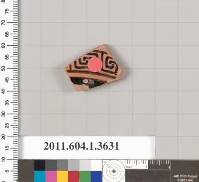 Terracotta fragment of a kylix (drinking cup)