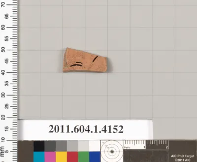 Terracotta fragment of a kylix (drinking cup)