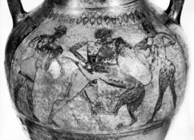 AMPHORA, BELLY, TYPE B (ATHENIAN, BLACK-FIGURE)