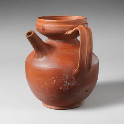 Terracotta strainer jug
